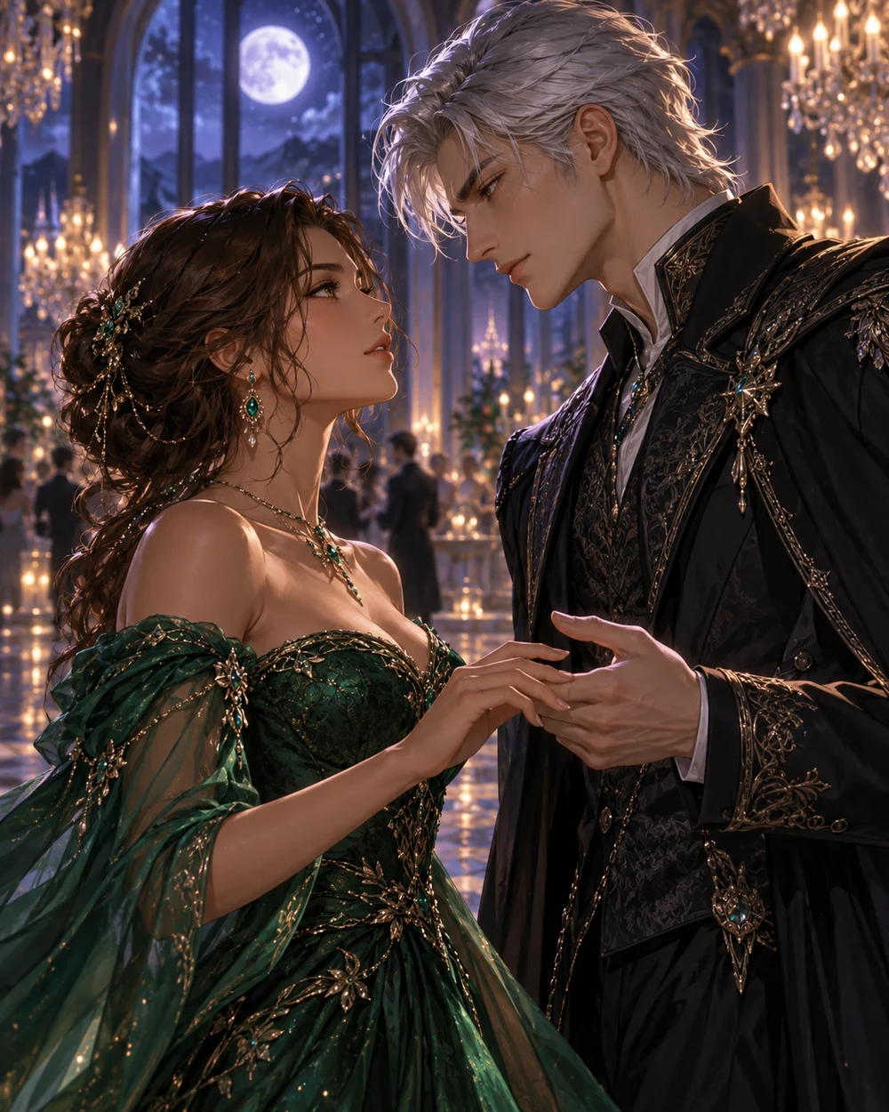 Original anime illustration for The rival prince